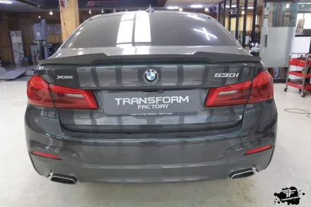 bmw 530i xdrive 사틴블랙 전체랩핑 / 고양시 덕이동