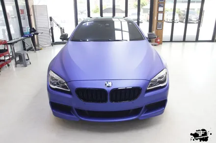 bmw 640d 브릴리언트 블루 매트 메탈릭 전체랩핑으로 시선강탈!! / 고양시 덕이동