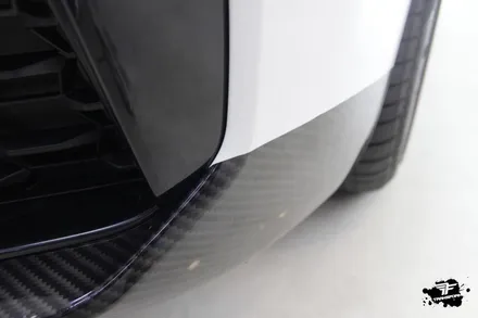 bmw g30 튜닝 그릴+안개등 하단 카본 포인트랩핑 시공 / 고양시 덕이동