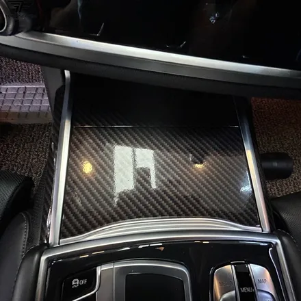 [자동차 랩핑 전문] bmw 7시리즈 실내 우드 랩핑 / 트랜스폼팩토리 / 고양시 덕이동