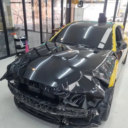 [일산랩핑] BMW M4 전체랩핑 깔끔하게 블랙 / 고양시 덕이동