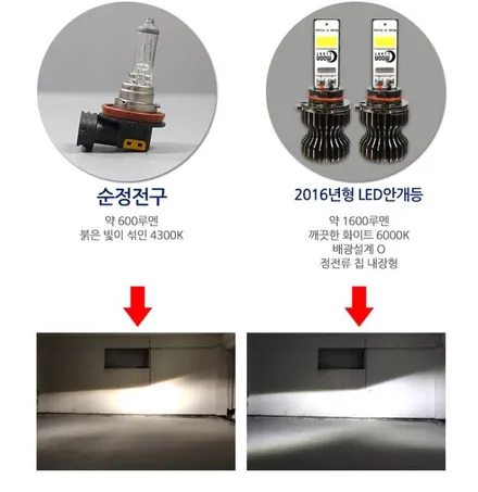[TF] 니로 LED도어캐치&컵홀더 / RGB풋등 / 고출력LED안개등 교체시공 / 고양시 덕이동