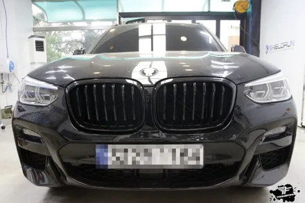 일산 랩핑 bmw x3 그릴 크롬랩핑 시공 리뷰 / 고양시 덕이동