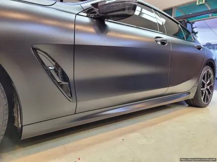 bmw 840i 사틴블랙 전체랩핑 시공 완벽한 포스! / 고양시 덕이동