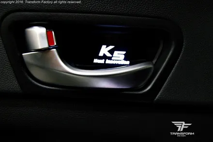 [TF] K5 하이브리드 LED도어캐치 & LED무빙도어스커프 / 고양시 덕이동