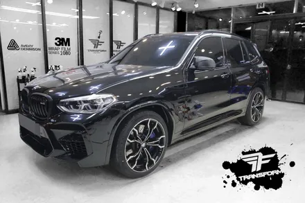 일산랩핑 bmw x3 무광카본 포인트 랩핑 시공했습니다 / 고양시 덕이동