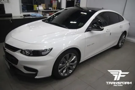 [TF] 올뉴말리부 루프+그릴+윈도우크롬몰딩+사이드미러커버 랩핑 시공 / 고양시 덕이동