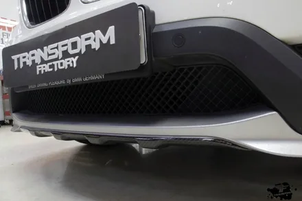 일산랩핑 bmw x1 필러+사이드미러+디퓨저 부분랩핑 시공 / 고양시 덕이동