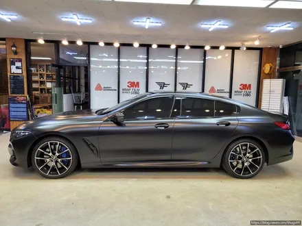 bmw 840i 사틴블랙 전체랩핑 시공 완벽한 포스! / 고양시 덕이동