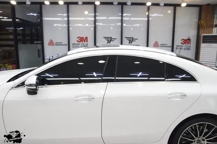 벤츠 cls 450 루프스킨+포인트 랩핑으로 드레스업! / 고양시 덕이동