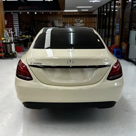 벤츠 c200d 전체랩핑+크롬죽이기+실내랩핑 시공했습니다. / 고양시 덕이동