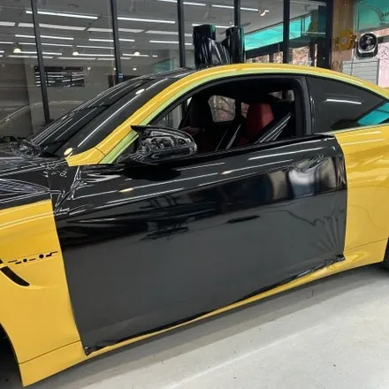 [일산랩핑] BMW M4 전체랩핑 깔끔하게 블랙 / 고양시 덕이동