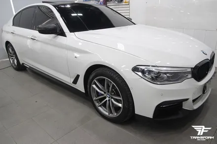 [TF] BMW G30 안개등라인 카본 포인트랩핑 시공 리뷰 / 고양시 덕이동