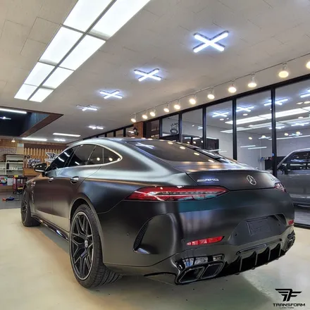 [일산 전체랩핑 전문] 벤츠gt 63 amg 사틴블랙 전체랩핑 / 고양시 덕이동