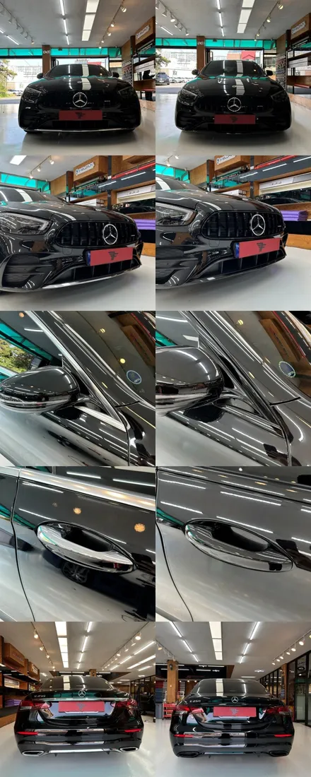 일산/파주랩핑샵 벤츠 E클래스 크롬죽이기 퀄리티 완전 깔끔! / 고양시 덕이동