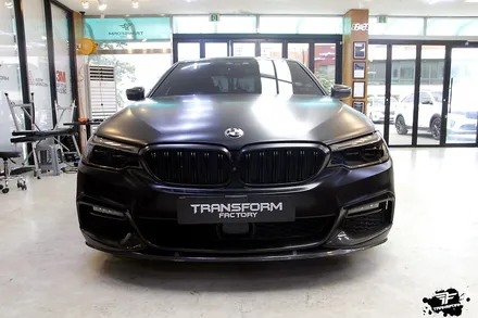 bmw 530i xdrive 사틴블랙 전체랩핑 / 고양시 덕이동