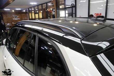 일산랩핑 bmw x1 필러+사이드미러+디퓨저 부분랩핑 시공 / 고양시 덕이동