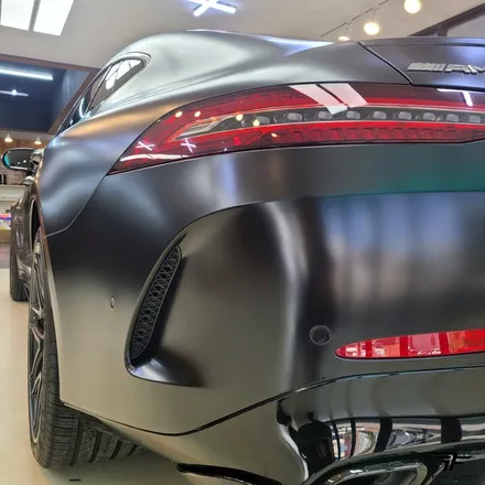 [일산 전체랩핑 전문] 벤츠gt 63 amg 사틴블랙 전체랩핑 / 고양시 덕이동