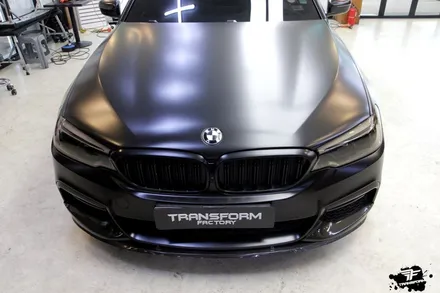 bmw 530i xdrive 사틴블랙 전체랩핑 / 고양시 덕이동