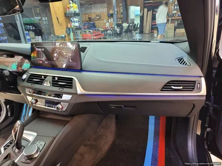 bmw g30 실내 랩핑 (3m/매트릭스 블랙) / 고양시 덕이동
