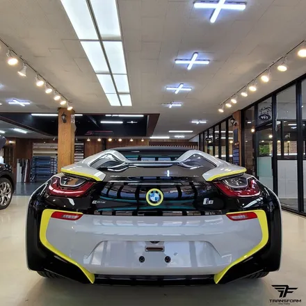 [일산/파주랩핑] bmw i8 유광그레이 전체랩핑+포인트 데칼 / 트랜스폼팩토리 / 고양시 덕이동