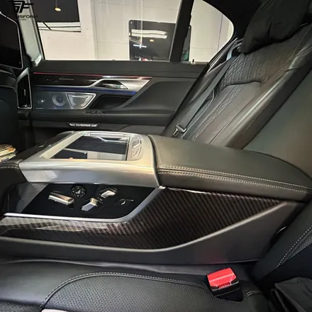 [자동차 랩핑 전문] bmw 7시리즈 실내 우드 랩핑 / 트랜스폼팩토리 / 고양시 덕이동