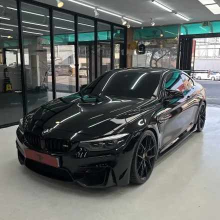 [일산랩핑] BMW M4 전체랩핑 깔끔하게 블랙 / 고양시 덕이동