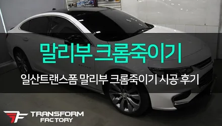[TF] 올뉴말리부 크롬죽이기 시공 리뷰! / 고양시 덕이동