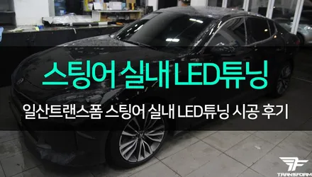 [TF] 스팅어 LED도어캐치+LED컵홀더 시공 / 고양시 덕이동