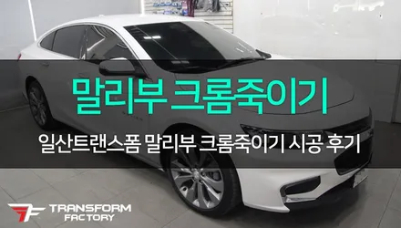 [TF] 올뉴말리부 창문&안개등 크롬죽이기 / 고양시 덕이동