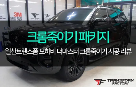 모하비 더 마스터 크롬죽이기 패키지로 올블랙 변신! / 고양시 덕이동