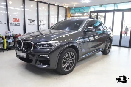 bmw x4 사틴블랙 전체랩핑 / 고양시 덕이동