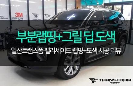 팰리세이드 부분랩핑+그릴 딥(deep) 도색 / 고양시 덕이동