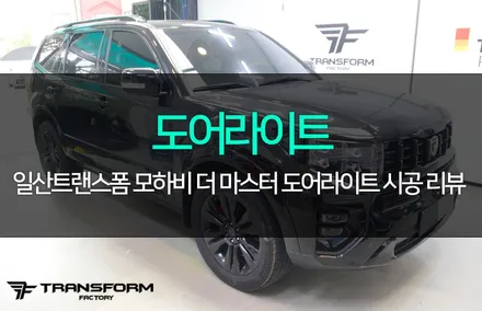 일산 자동차 튜닝 모하비 더 마스터 도어라이트 시공 / 고양시 덕이동