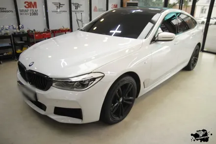 bmw 6gt 사틴블랙 전체랩핑 시공 / 고양시 덕이동