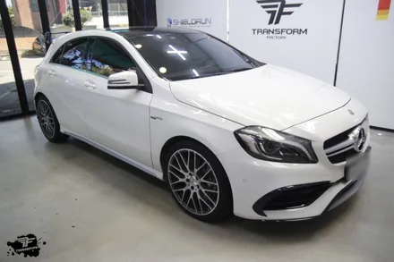 벤츠 a45 amg 부분 랩핑+데칼 시공 일산랩핑 전문 / 고양시 덕이동