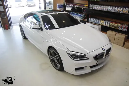 일산 랩핑 전문 bmw 640d 루프스킨+카본 포인트 랩핑 시공 / 고양시 덕이동