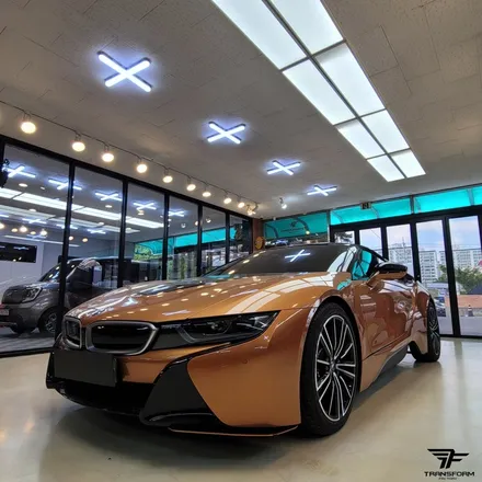 [일산/파주랩핑] bmw i8 유광그레이 전체랩핑+포인트 데칼 / 트랜스폼팩토리 / 고양시 덕이동