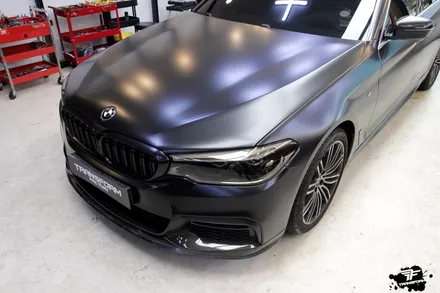 bmw 530i xdrive 사틴블랙 전체랩핑 / 고양시 덕이동