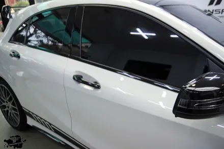 벤츠 a45 amg 부분 랩핑+데칼 시공 일산랩핑 전문 / 고양시 덕이동