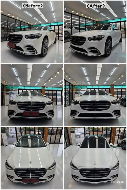벤츠 S클래스 신차패키지와 전체랩핑을 한번에 일산 트랜스폼팩토리 / 고양시 덕이동