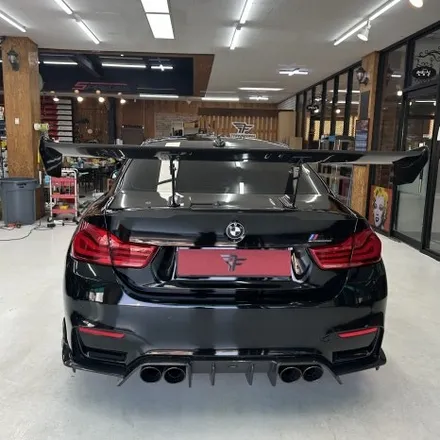 [일산랩핑] BMW M4 전체랩핑 깔끔하게 블랙 / 고양시 덕이동