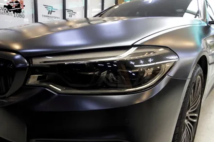 bmw 530i xdrive 사틴블랙 전체랩핑 / 고양시 덕이동
