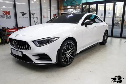 벤츠 cls 450 루프스킨+포인트 랩핑으로 드레스업! / 고양시 덕이동