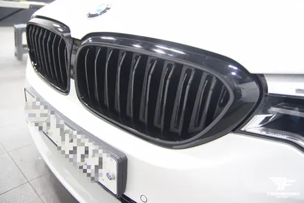 [TF] 일산/수원 BMW 5시리즈 G30 그릴+사이드미러커버+M퍼포먼스 포인트 랩핑 시공리뷰~! / 고양시 덕이동