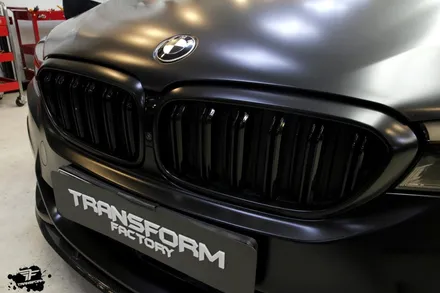 bmw 530i xdrive 사틴블랙 전체랩핑 / 고양시 덕이동
