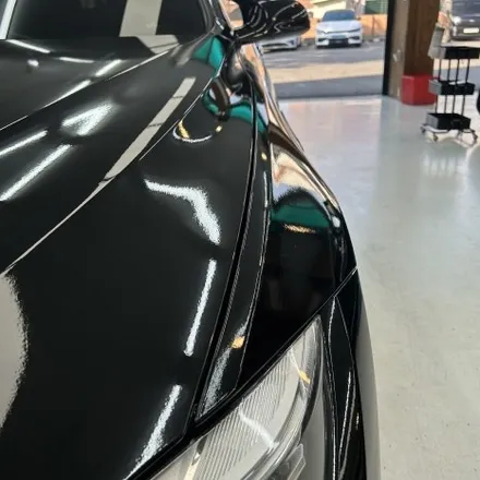 [일산랩핑] BMW M4 전체랩핑 깔끔하게 블랙 / 고양시 덕이동