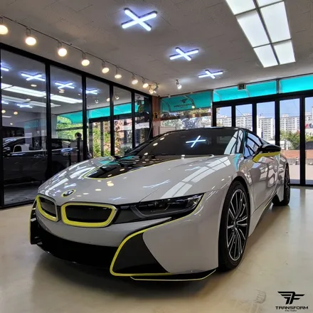 [일산/파주랩핑] bmw i8 유광그레이 전체랩핑+포인트 데칼 / 트랜스폼팩토리 / 고양시 덕이동