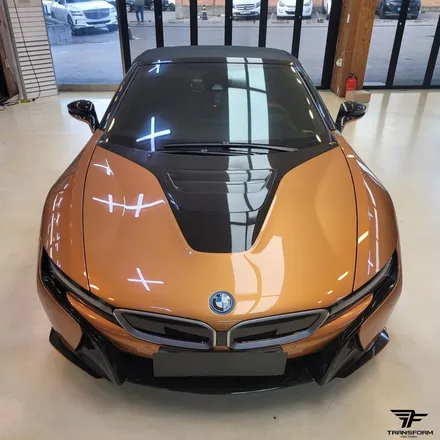 [일산/파주랩핑] bmw i8 유광그레이 전체랩핑+포인트 데칼 / 트랜스폼팩토리 / 고양시 덕이동
