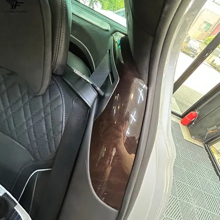 [자동차 랩핑 전문] bmw 7시리즈 실내 우드 랩핑 / 트랜스폼팩토리 / 고양시 덕이동